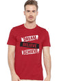 ADRO Men's & Women's Regular Fit T-Shirt (RNR-M-DBA-RD-S_Red_Small)