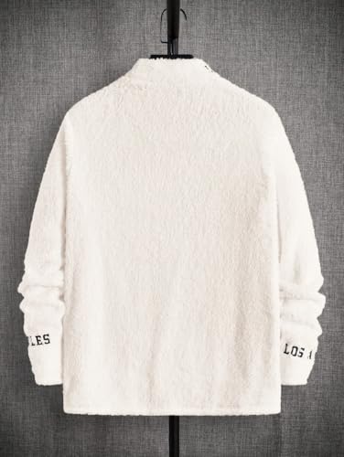 Tagas Womens Fleece Winter Sweatshirt  Cozy High Neck Pullover with Los Angeles Embroidery | Soft Warm Casual Wear for Men & Wom