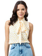 Style Quotient Women Printed top with Neck tie-up