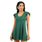 Bliss Swim Dress, Flutter Sleeves, High Back, UPF 40+, in-Built Cups