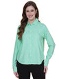 OOMPH! Formal Shirts for Women, Green