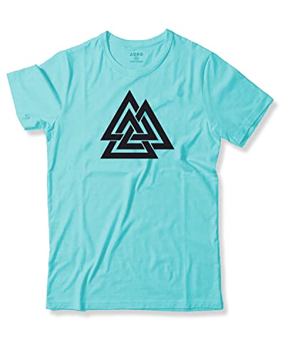 ADRO Triangle Mens Printed T-Shirt (RNR-M-TKT-MI_Mint_XL)
