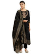 Kaari Rayon Staple Womens Kurta Set (KAAAW24WSKD-92031_Kohl Black