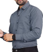 Tee Projekt Shirt for Men Cotton Spread Collar Long Sleeve Shirt Suitable for Event Formal Casual