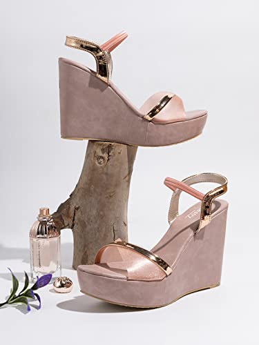 Shoetopia Womens Platform Heel Sandal-EU41 /UK8