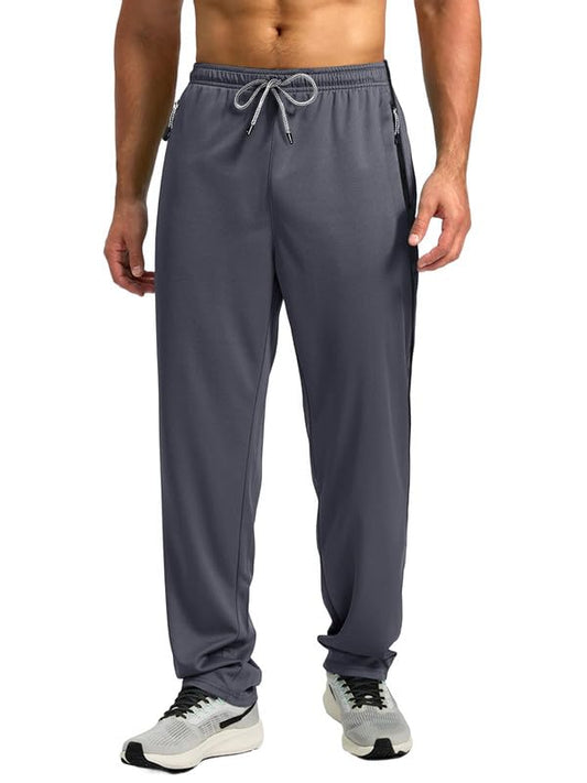 Pinkmint MenS Spandex Track Pant Ll Stylish Regulr Fit Track With Side Zip Pocket Ll Gym Wear Ll Yoga Ll Sports (Pack Of 1) Dar