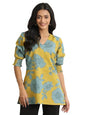 Libas Women's Cotton Straight Fit Floral Kurti