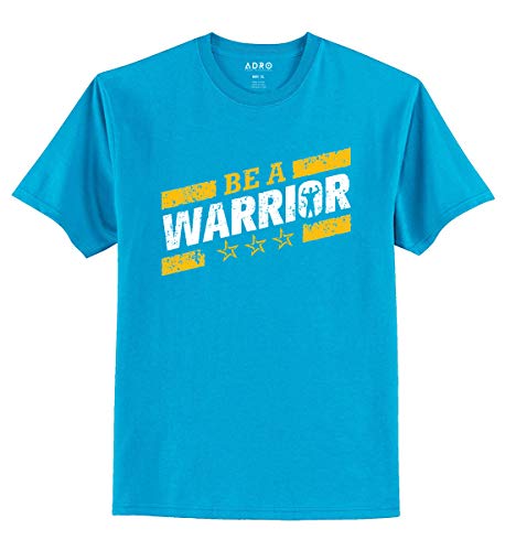 ADRO Be A Warrior Design Printed T-Shirt for Men (RNR-S36-WAR-MI_Mint_XL)