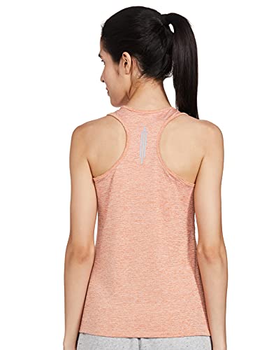 Enamor Athleisure Polyester E115 Active Racer Tank for Women| Scoop Neck Quick Dry Antimicrobial 4 Way Stretch Tank With Reflect