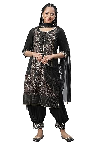 Aurelia Women's Polyester Salwar Suit Kurta Set