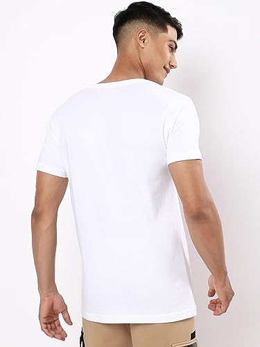 Bewakoof Mens Wander & Know Your Place Fool Printed 100% Cotton T-Shirts (Pack of 2) - Regular Fit, Round Neck, Half Sleeves_60