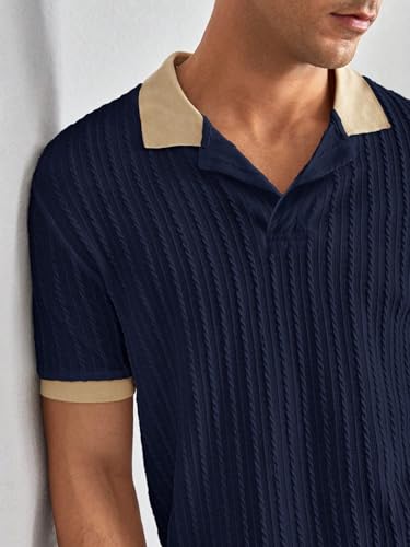 Toplot Polo T Shirt For Men || Men Casual T-Shirt || Polo For Man || Jacquard || Contrast Collar And Cuff (Jqrd-Solid-Polo-5245-
