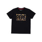 Pepe Jeans Boys Regular Fit Foil Printed T-Shirts Black