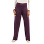 BlissClub AM:PM Cotton Wide Leg Pants - Lite, Cotton Pants, Wide Waistband, Slit at Hem, Side Pockets,Tall Above 55