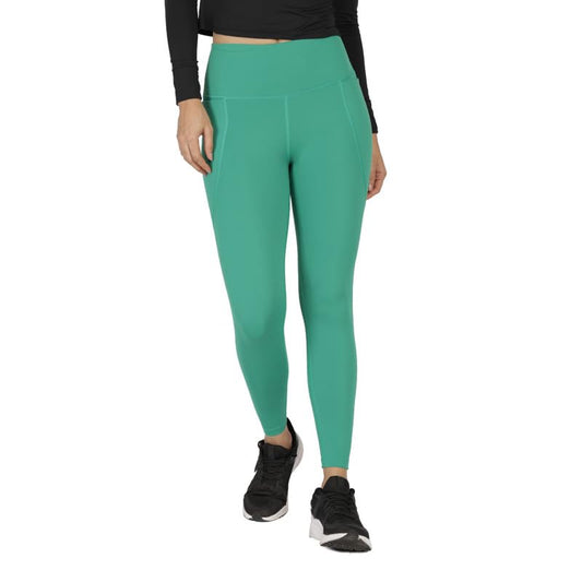 BlissClub Women The Ultimate Skinny Fit High Rise Leggings|Leggings for Women|High-Waist|Ankle Length|4 Pockets|Squat-Proof,Gree