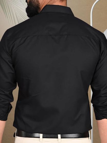 Tee Projekt Casual Cotton Long Sleeve Shirt for Men Formal Wear Regular Wear