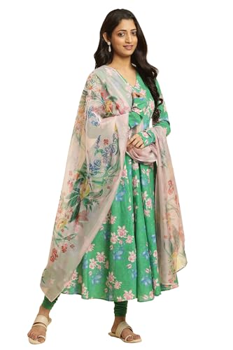 W for Woman Womens Cotton Kurta, Tight & Dupatta Kurta Set