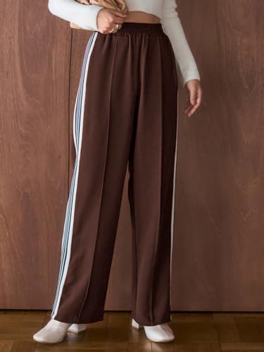 Greciilooks WomenS Relaxed Fit High Rise High-Waist Korean Style Trousers | Elegant Pants | Stylish Formal & Casual Wear (Avail