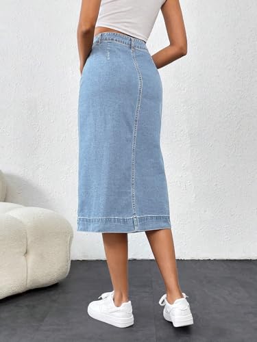 Greciilooks WomenS Regular Fit Skirt (Gl-Dp-Sk-511_Blue