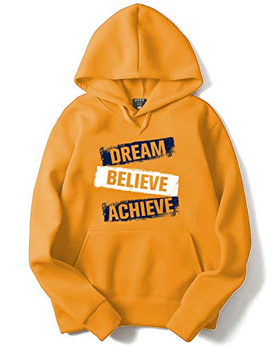 ADRO Printed Hoodies/Sweatshirts for Men & Women (H-M-DBAA-MU_Mustard_XL)