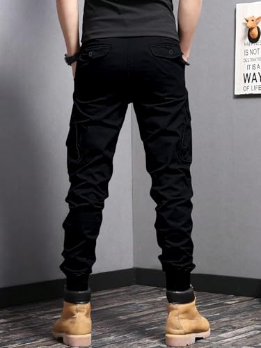 Leriya Fashion MenS Cargo Pants With Pockets | Cotton Joggers For Men | 6 Pocket Jeans Pant | Casual Trousers For Men (Lf-Tp-11