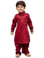 Vastramay Boys Pathani Khan Suit Set  Soft Cotton Fabric With Patiala Pyjama  Perfect For Holi & Eid