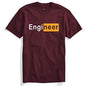 ADRO Engineer Mens Cotton Printed T-Shirt (R21-M-EGN-MR_Maroon_XL)