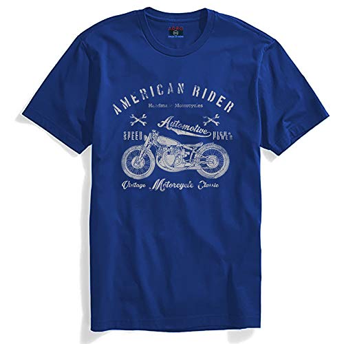 ADRO Men's Regular Fit T-Shirt (RNR-M-AME-RB-XXL_Royal Blue_XX-Large)