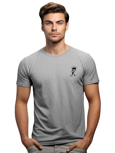 ADRO T-Shirts for MenChest Printed T-Shirt for MenCotton Tshirt for Men|RN24-STICK-KK-GR