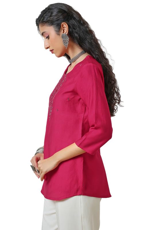 Soch WomenS Regular Fit Tunic Shirt (Ewa4Tu30135A_Fuchsia