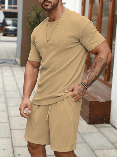 SHIENZY Mens Casual Solid Printed Night Suit Co-Ord Set || T-Shirt and Shorts Nightwear Set || Sleepwear/Loungewear for Regular