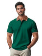 Veirdo Mens Cotton Short Sleeve Regular Fit Plain Solid Classic Polo Colored Collar T-Shirt