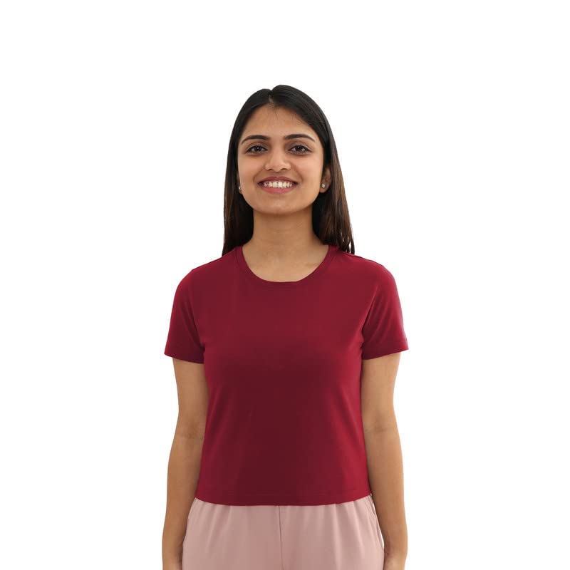 BlissClub Women The Last tee |Stays New for 750+ Days | Crop Length | Womens t-Shirt | Short Sleeves | 10X Durable | Cotton Tee