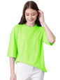 KOTTY Womens Cotton Blend Solid Oversized T-Shirts