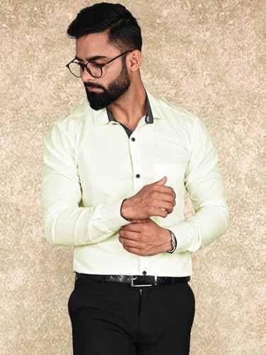 Pinkmint Casual Shirt for Men Regular Fit Long Sleeve Shirt Suitable for Event, Formal Wear