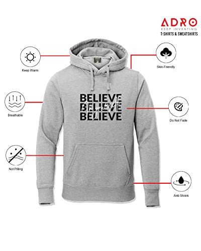 ADRO Believe in Your Self Printed Hoodie/Sweatshirt for Men
