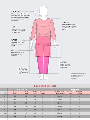 Womanista WomenS Pure Cotton Solid Regular Embroidered Co-Ord Set 9136_Fuchsia