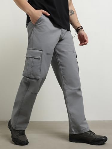 Nobero MenS Straight Casual Pants (1M-Bwcp-R0001_Eiffel Tower