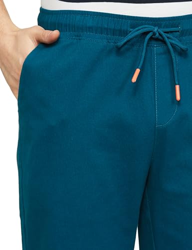 FYLTR Mens Taper Fit Stretch Cotton Joggers with Elasticated Waistband & Drawstrings