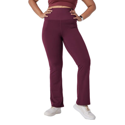BlissClub Ultimate Flare Pants for Women Upto 54 ft | Ribbed Waistband, 4 Pockets | High Waist Trousers and Formal Pants for Of