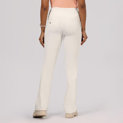 BlissClub Ultimate Flare Pants for Women Upto 54 ft | Ribbed Waistband, 4 Pockets | High Waist Trousers and Formal Pants for Of