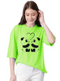 KOTTY Womens Cotton Blend Printed Oversized T-Shirts