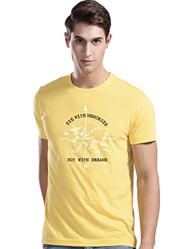 Adro Die With Memories Not With Dreams Mens Printed T-Shirt (2Xl)