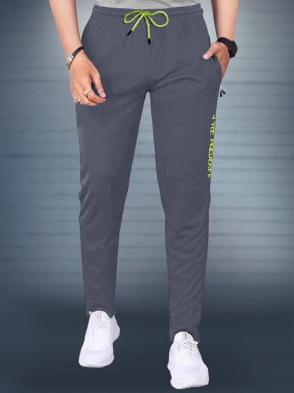 Tee Projekt Lycra Combo Soild & Zippered Pockets Style Regular Fit Track Pant for Men Jogger, Gym Wear, Yoga