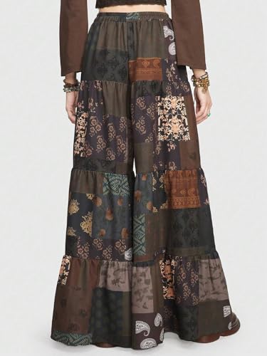 Greciilooks WomenS Boho Harem Pants  Printed Rayon Loose Fit Baggy Trousers With Elastic Waistband & Pockets | Casual Yoga & Lo