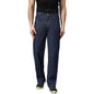 Kotty MenS Cotton Lycra Blend Relaxed Fit Mid Rise Jeans Prussian Blue