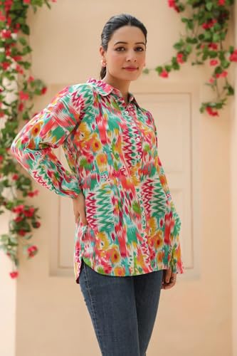 Leriya Fashion Solid Regular Fit Shirt for Women (LF-W2220_Pink