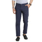 Turtle Men Cotton Stretch Blue Solid Ultra Slim Fit Casual Trouser