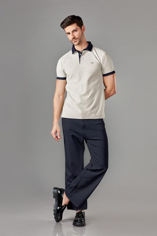 BE ACTIVE Mens Casual Polo Tshirt with Contrast Collar|| Tshirt for Men || Tshirt for Men Stylish || Tshirt for Men Polo (PTP00