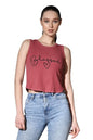 Leriya Fashion Tops For Women | Ribbed Blessed Printed Western Sleeveless Regular Fit Tank Crop Tops For Girls | Casual | Colleg